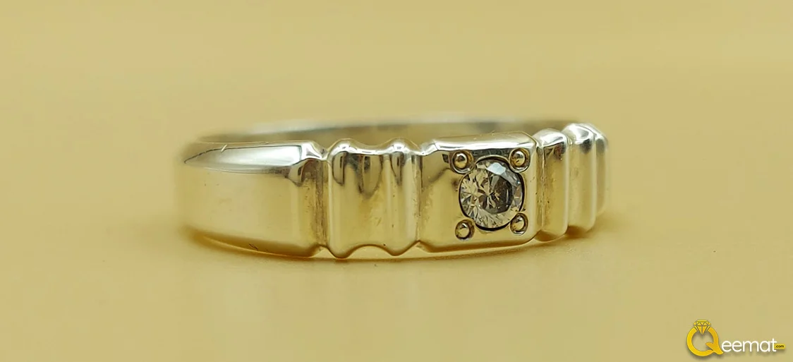 Ladies Band Ring in Pure Silver