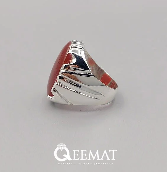 Natural Gorgeous Aqeeq Ring