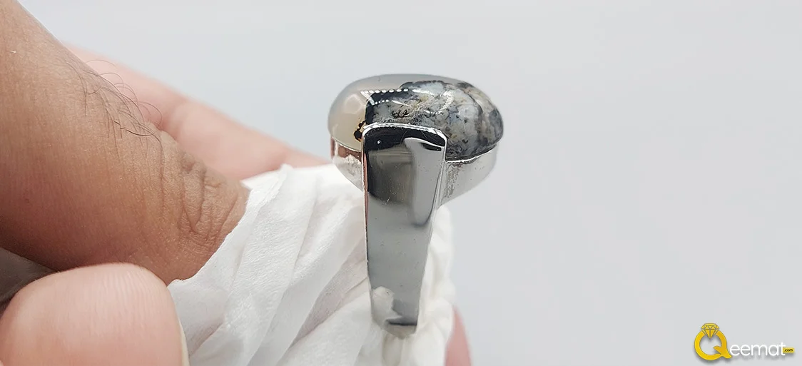 Natural Agate Stone Pure 925 Silver