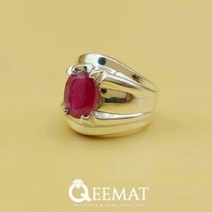Natural Garnet Gemstone Handmade Ring in 925 Silver