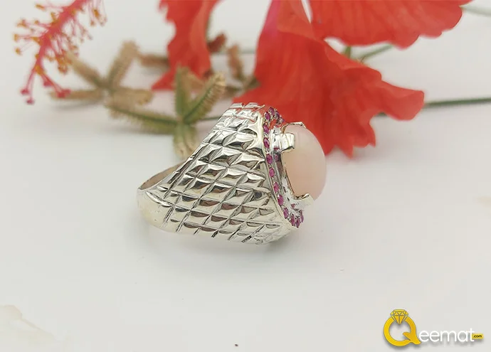 Beautiful Opal Pure Silver Ring