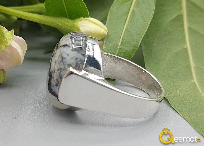 Natural Hand Made Agate Stone in Pure Silver
