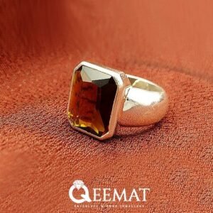 Handmade Pure Silver made Zircon Ring For Boys & Girls