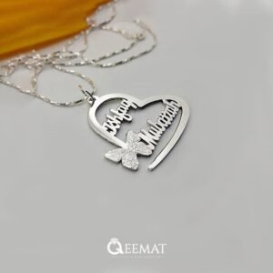 Handmade Heart Shape Locket & Chain In 925 Sterling Silver