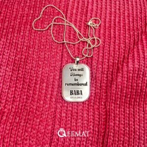 925 Silver Made Quote Necklace For Him and Her