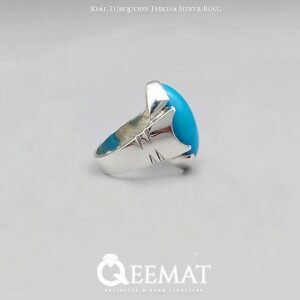 Real Turquoise Ring for Men - Feroza Ring Made of Sterling Silver