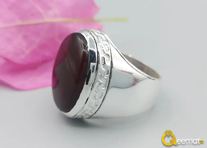 Red Agate Pure Silver Ring Red Agate Pure Silver Ring