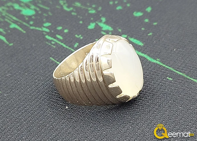 Silver Ring Silver With Dur e Najaf Stone Silver Ring Silver With Dur e Najaf Stone