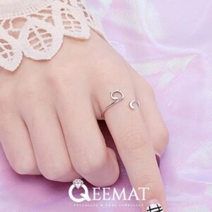 Simple Light Weight 925 Sterling Silver Bar Style Ring for Girls