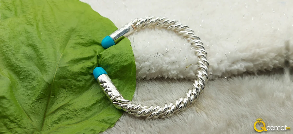 Blue Topaz Aquamarine Silver Ring For Boy