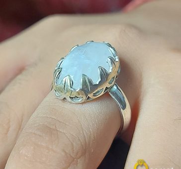 925 Sterling Silver Moonstone Ring For Ladies