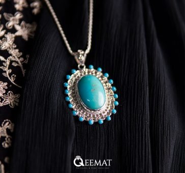 Blue Turquoise Necklace for Ladies