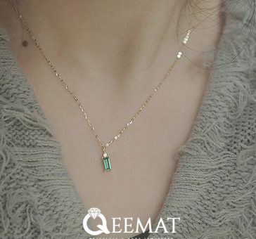 chained-shape-gold-necklace-with-tourmaline-stone