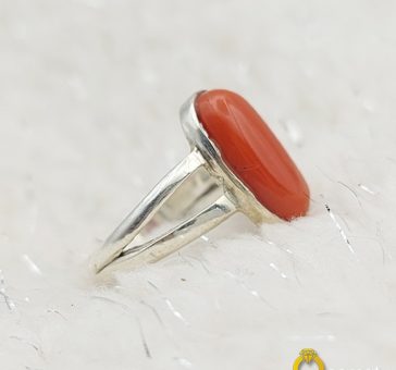 Coral Stone Ring For Ladies
