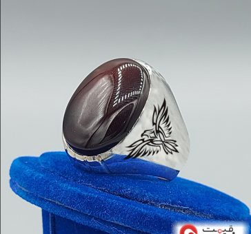 eagle-custom-made-silver-ring-agate-stone