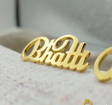 Order Online Gold Plated Name Cufflinks